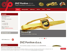 Tablet Screenshot of dvz-ponikve.si